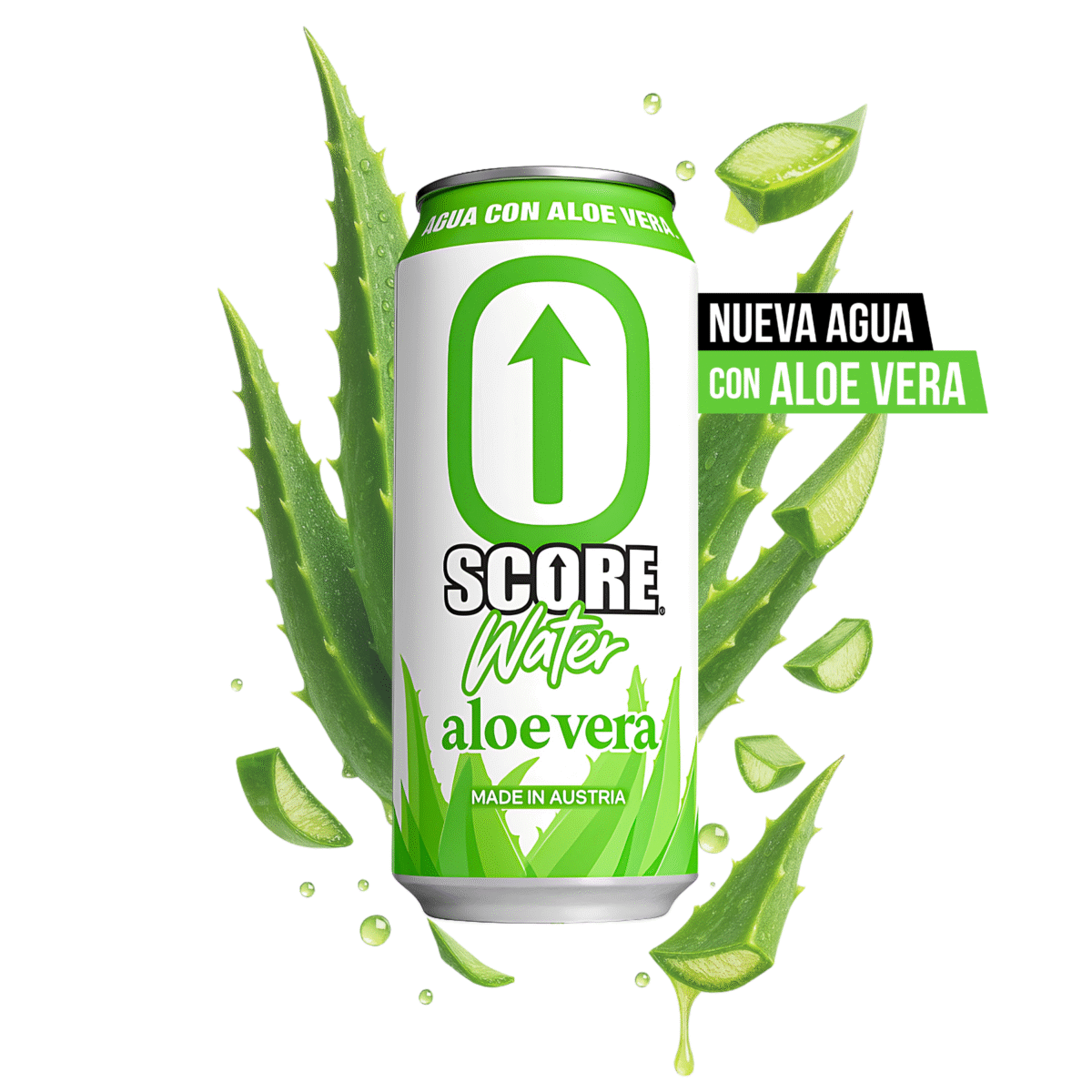 AGUA SABORIZADA SCORE ALOE VERA 473 ML
