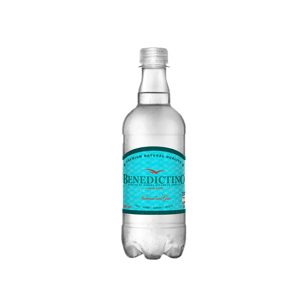 DISPLAY BENEDICTINO AGUA SIN GAS 500 ML (X12)