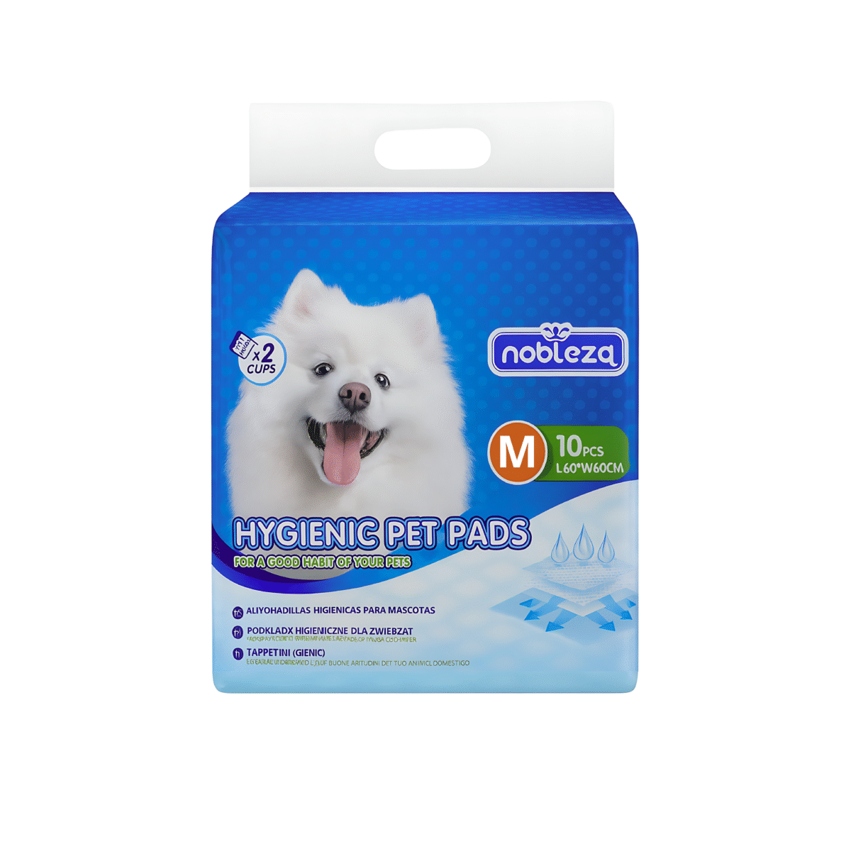 ALMOHADILLAS HIGIÉNICAS PARA MASCOTAS NOBLEZA TALLA M 10U