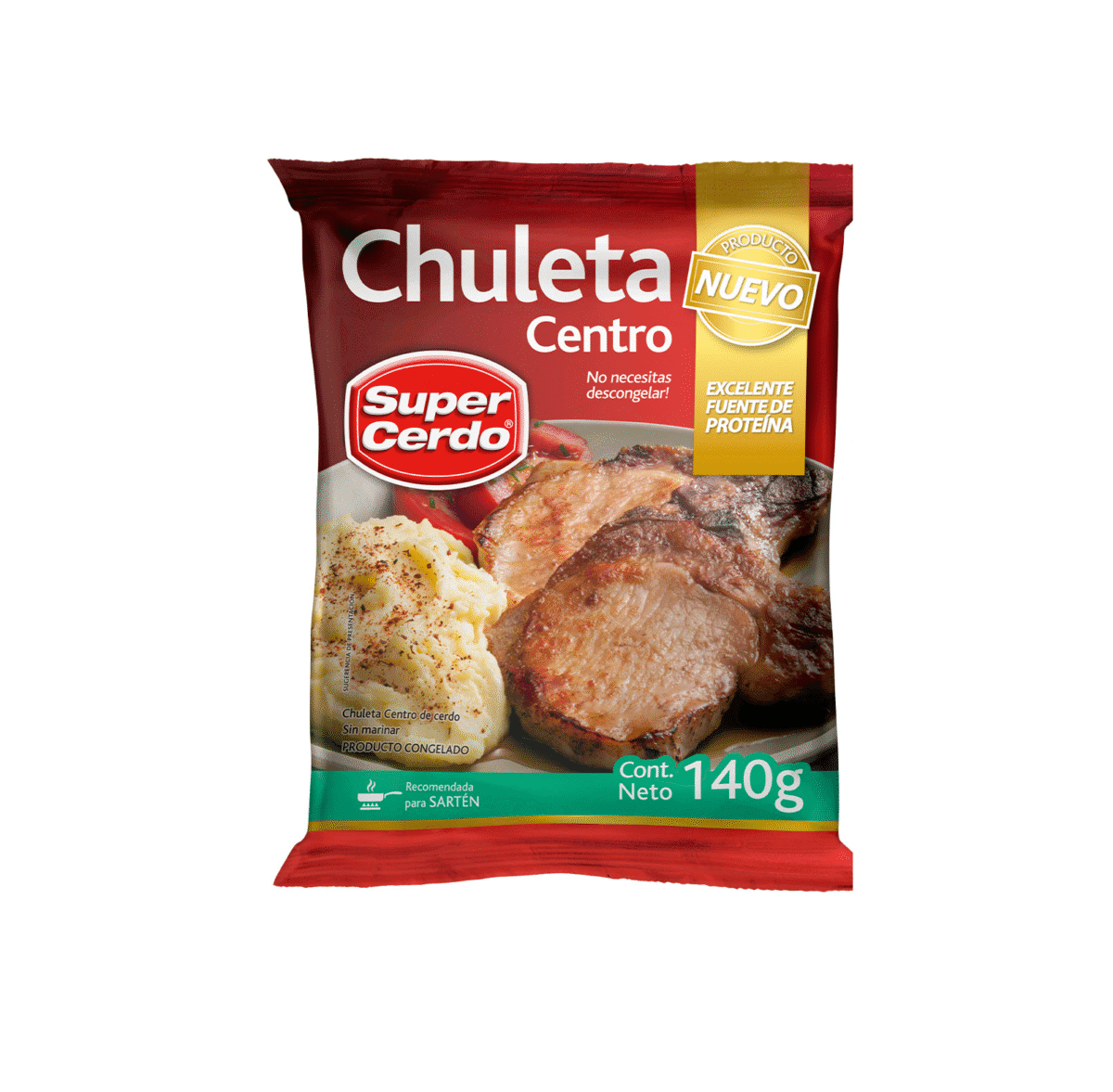 CHULETA CENTRO CERDO 140