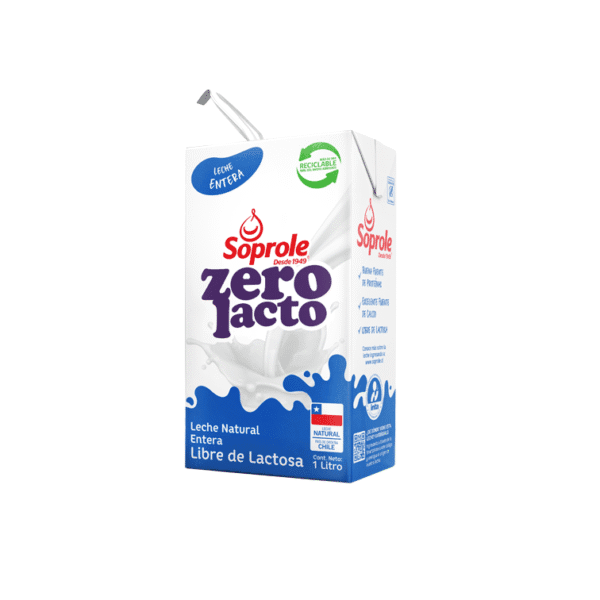 LECHE ENTERA ZEROLACTO SOPROLE 1 L